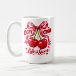 Ästhetischer Cozy Club Morgenbecher & Süßes Gesche Kaffeetasse