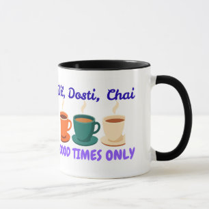 Ästhetischer Dil Dosti Chai Desi Freunde Kombi-Bec Tasse