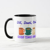 Ästhetischer Dil Dosti Chai Desi Freunde Kombi-Bec Tasse (Links)