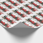 Ästhetischer Dirigent des Crazy Train Geschenkpapier (Ecke)