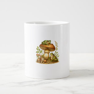 Ästhetischer Frosch Pilz Cottagecore Goblincore Jumbo-Tasse