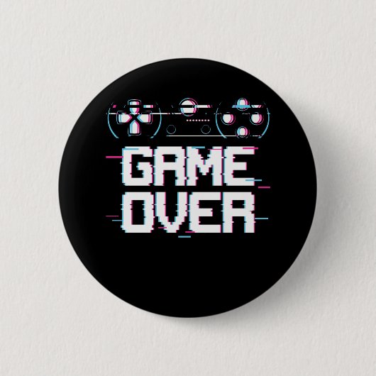 Ästhetischer Gaming Vaporwave Controller Gamer Button (Vorderseite)