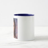 Ästhetischer gesprenkelter Mädchen-Digitalkunst-Be Tasse (Zentrum)