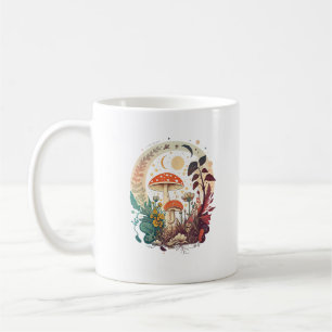 Ästhetischer Goblincore und Cottagecore Pilz Trend Kaffeetasse