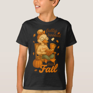 Ästhetischer Herbst Gans Lesen, Buchliebhaber Herb T-Shirt