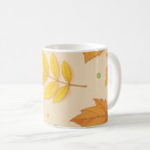 Ästhetischer Herbstlaub-Kaffeebecher Kaffeetasse (VorderseiteRechts)