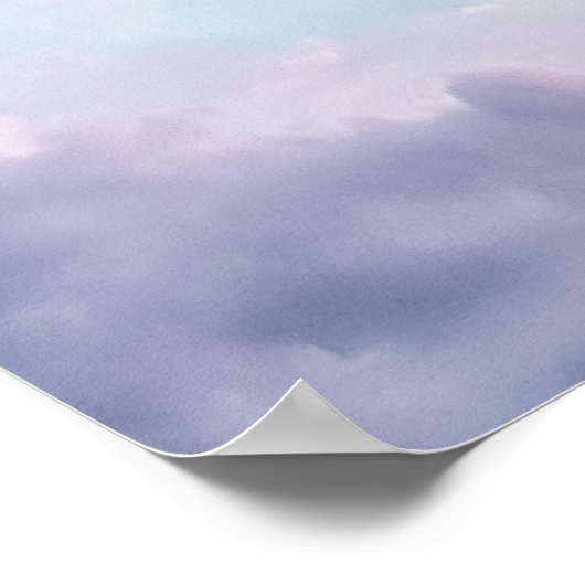 Ästhetischer Himmel und Cloud Poster (Ecke)