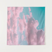 Ästhetischer Hintergrund mit schönem türkisfarbene Wandteppich (Vorderseite (Horizontal))