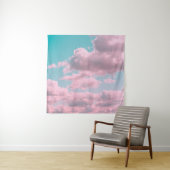 Ästhetischer Hintergrund mit schönem türkisfarbene Wandteppich (Beispiel)