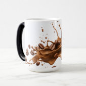 Ästhetischer Kaffeetrinker-Mug Verwandlungstasse (Vorderseite Links)