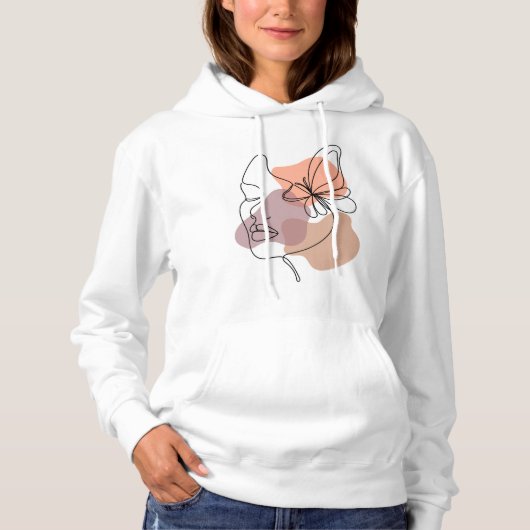 Ästhetischer Kapuzenpullover Hoodie (Vorderseite)