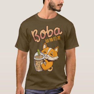 Ästhetischer Kawaii Corgi Bubble Tea Der Wel von B T-Shirt