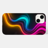 Ästhetischer Lifestyle Vibrant Neon iPhone Case (Rückseite (Horizontal))