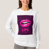 ÄSTHETISCHER LIPS-DESIGN-T - SHIRT (Vorderseite)