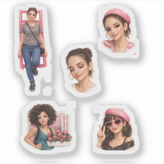 Ästhetischer Luxus-Puppen-Weichmode-Sticker Aufkleber (Vorderseite)