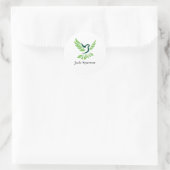 Ästhetischer Minimal-Aufkleber Runder Aufkleber (Tasche)