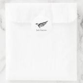 Ästhetischer Minimal-Sticker Runder Aufkleber (Tasche)