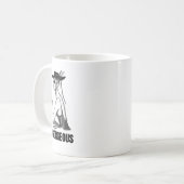 Ästhetischer Mode-Mädchen-Becher | Schwarz & Weiß Kaffeetasse (Vorderseite Links)