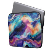 Ästhetischer, moderner, bunter Regenbogen-Ager Gli Laptopschutzhülle (Vorderseite Links)