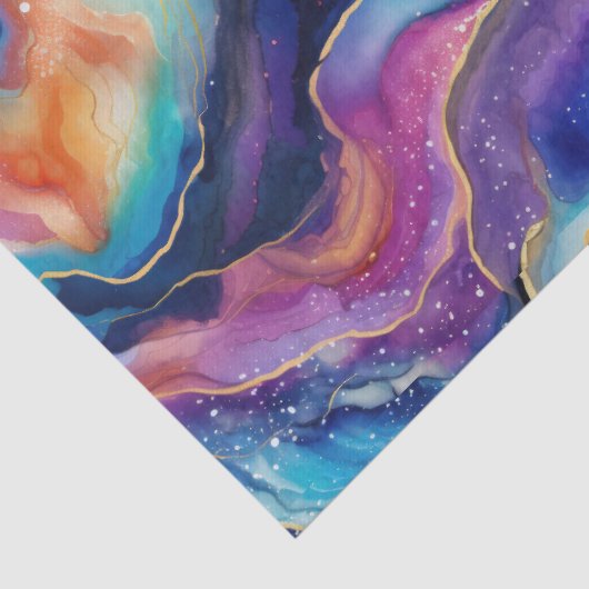 Ästhetischer, moderner, bunter Regenbogen-Ager Gli Seidenpapier (Detail)