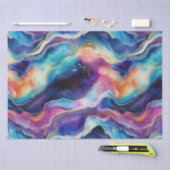 Ästhetischer, moderner, bunter Regenbogen-Ager Gli Seidenpapier (Handwerk)