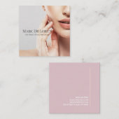 Ästhetischer Nurjektor Kosmetischer Chirurg Quadratische Visitenkarte (Vorne/Hinten)