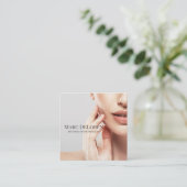 Ästhetischer Nurjektor Kosmetischer Chirurg Quadratische Visitenkarte (Stehend Vorderseite)