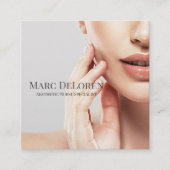 Ästhetischer Nurjektor Kosmetischer Chirurg Quadratische Visitenkarte (Vorderseite)