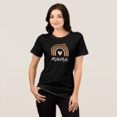 Ästhetischer organischer Regenbogen / Mama Tri-Blend Shirt (Vorderseite voll)