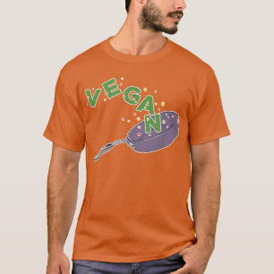 Ästhetischer Pan Kochen Vegane Nahrungsmittel Vegg T-Shirt