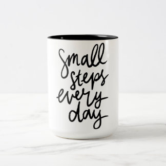 Ästhetischer Pastell-Tagesplaner-Becher Zweifarbige Tasse