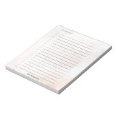 Ästhetischer Personalisierter Name Tearaway Notepa Notizblock (Rotiert)