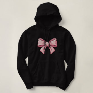 Ästhetischer rosa Bogen Coquette Pullover Hoodie