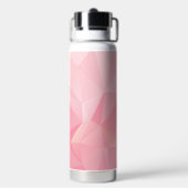 Ästhetischer Rosa Geometrischer Polygon Moderner M Trinkflasche (Hinten)