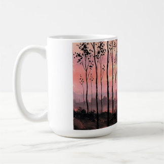 Ästhetischer rosa Sonnenuntergang-Kaffeebecher – N Kaffeetasse