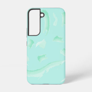 Ästhetischer Salbeigrüner Jade-Marmor-Wasserfarben Samsung Galaxy Hülle