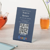 Ästhetischer Scan-to-Review-Event-QR-Code-Schild Sockelschild (In SItu)