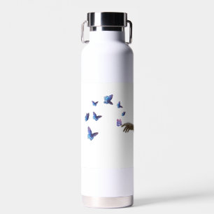 Ästhetischer Schmetterling Hand Freiheit Surrealer Trinkflasche