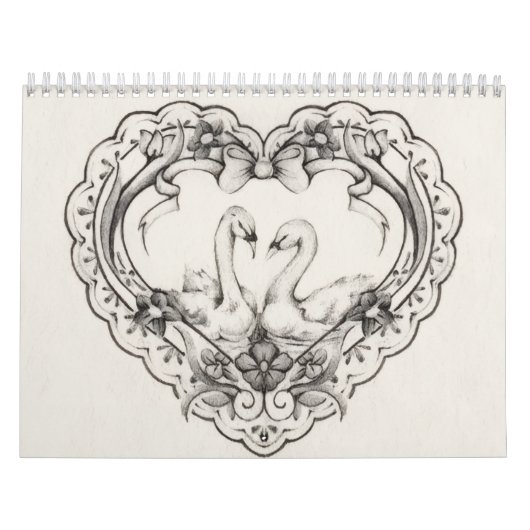 Ästhetischer Schwan Kalender (Titelbild)