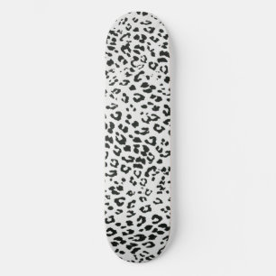Ästhetischer Schwarz-Weiß-Tierdruck Skateboard