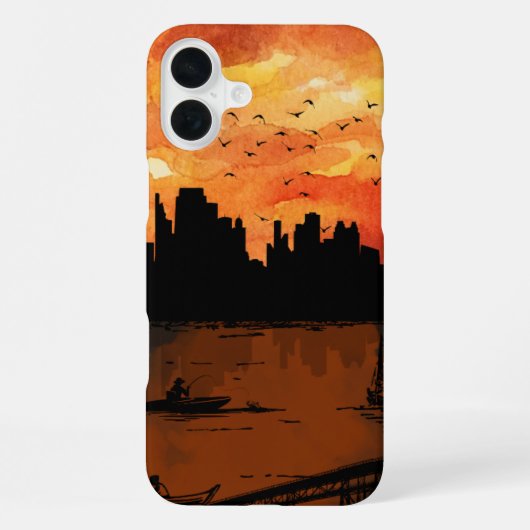 Ästhetischer Sonnenuntergang iPhone 16 pro Fall Hülle (Rückseite)