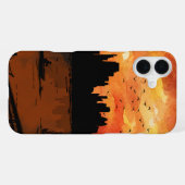 Ästhetischer Sonnenuntergang iPhone 16 pro Fall iPhone Hülle (Rückseite (Horizontal))