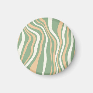 Ästhetischer Spiralgrünlack-Knopfdruck Kunst Magnet