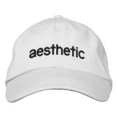 Ästhetischer Stickereihut Bestickte Baseballkappe (Vorderseite)