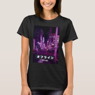 Ästhetischer Stil Vaporwave Japan 80er Meme Trauri T-Shirt