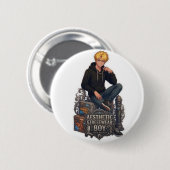 Ästhetischer Streetwear-Junge - Cool Anime  Button (Vorne & Hinten)