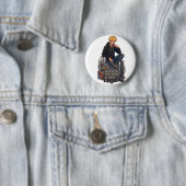 Ästhetischer Streetwear-Junge - Cool Anime  Button (Beispiel)