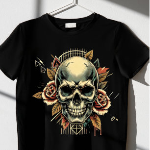 Ästhetischer Totenkopf T-Shirt