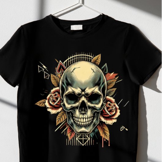 Ästhetischer Totenkopf T-Shirt