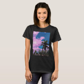 Ästhetischer Vaporwave Retrowave T-Shirt (Vorne ganz)